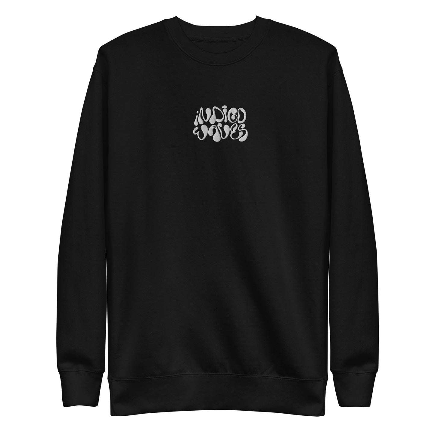 INDIGO EMBROIDERED SWEATSHIRT