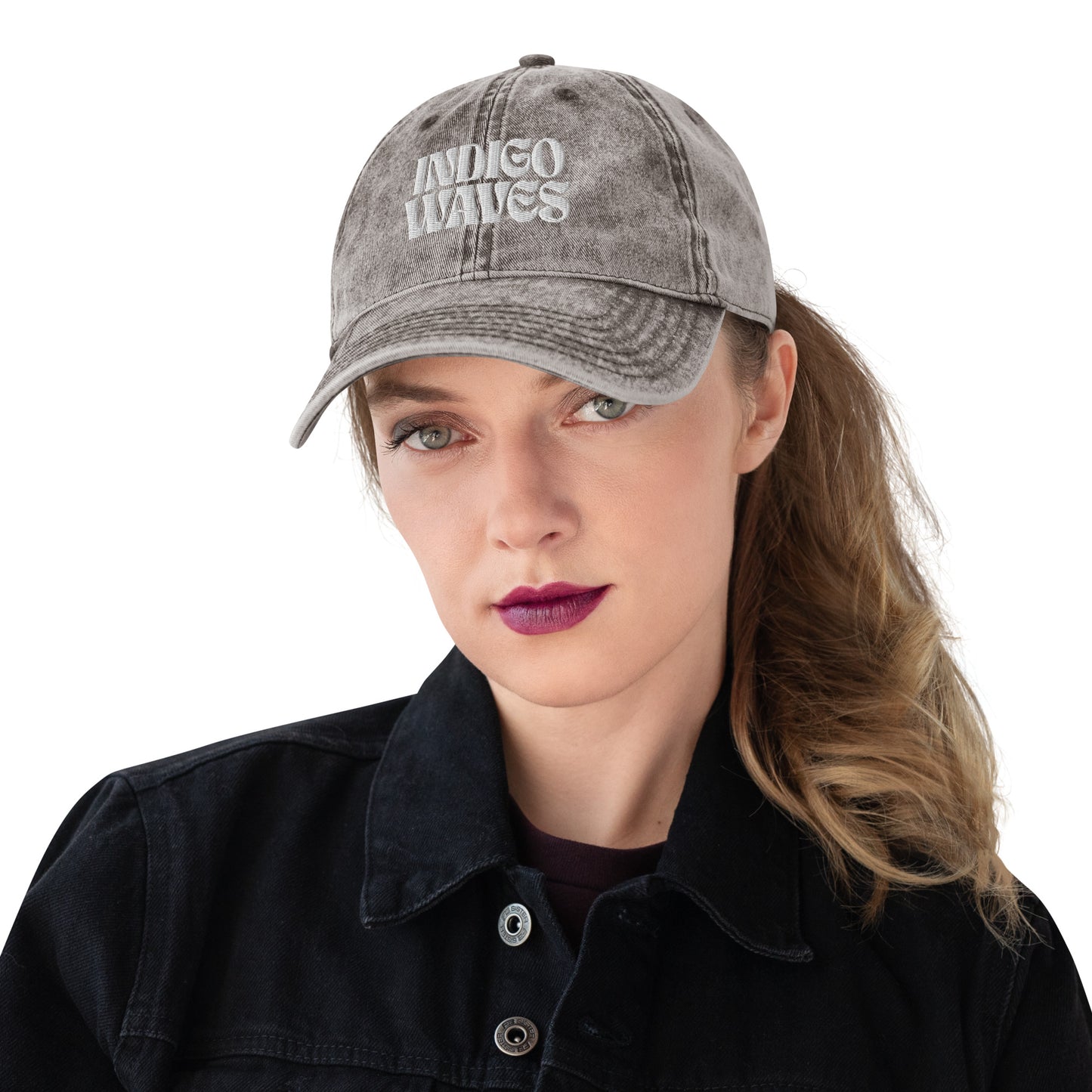 Indigo Cotton Twill Dad Hat